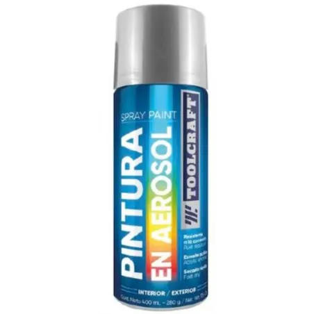  Pintura en Spray Gris Plata Metalico 400ml Toolcraft TC1645 7.118644 Pintura en Spray Gris Plata Metalico 400ml Toolcraft TC164