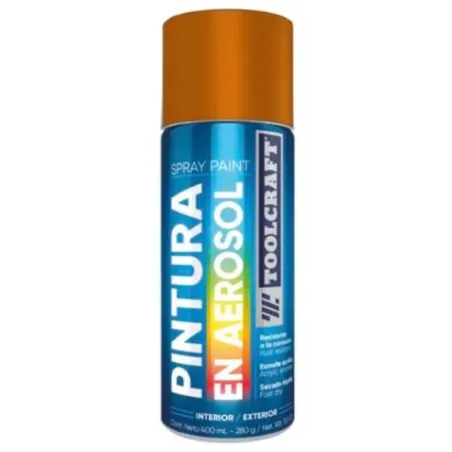  Pintura en Spray Cobre Puro Metalico 400ml Toolcraft TC1665 7.118644 Pintura en Spray Cobre Puro Metalico 400ml Toolcraft TC166