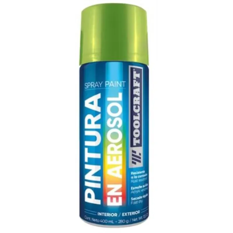 Pintura en Spray Verde Ecologico 400ml Toolcraft TC4343