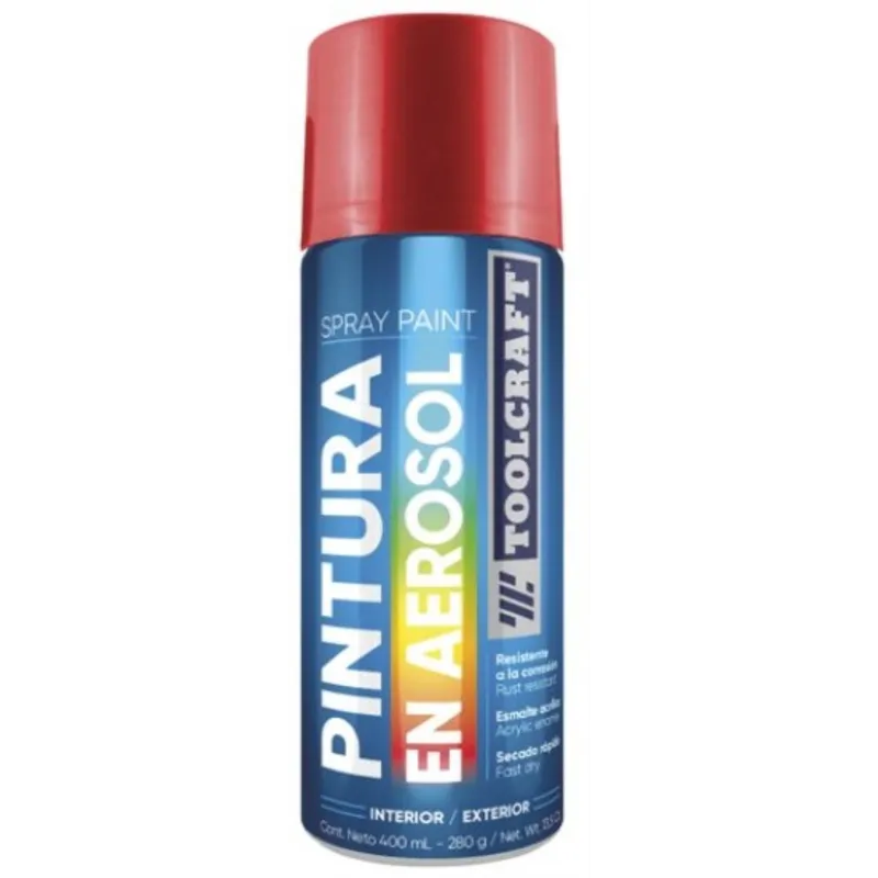 Pintura en Spray Anticorrosivo Rojo 400ml Toolcraft TC3598