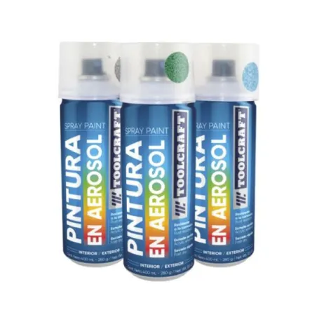  Pintura en Spray Martillada Verde ConResina Acrilica 400ml Toolcraft TC4580 11.864407 Pintura en Spray Martillada Verde ConResi