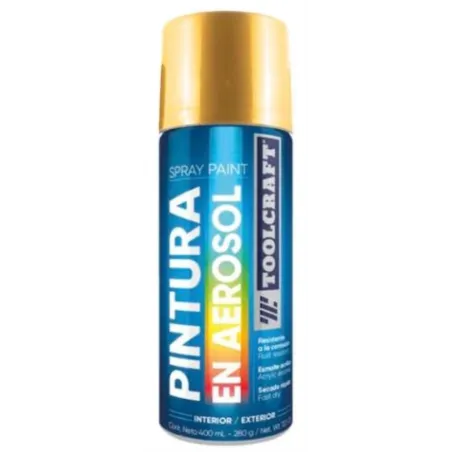  Pintura en Spray Oro Brillante Metalico 400ml Toolcraft TC1648 7.711864 Pintura en Spray Oro Brillante Metalico 400ml Toolcraft