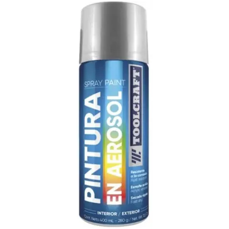  Pintura en Spray Plata Metalico 400ml Toolcraft TC1655 7.118644 Pintura en Spray Plata Metalico 400ml Toolcraft TC1655 Para uso