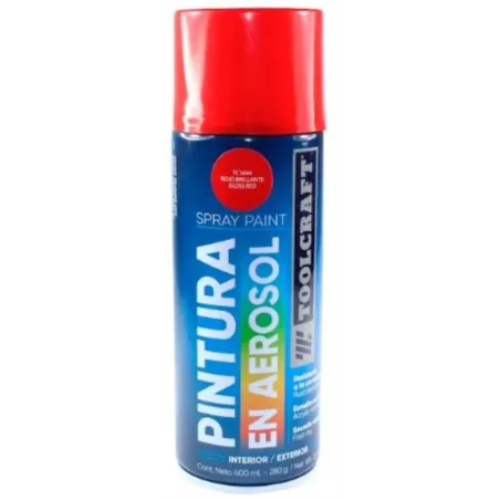 Pintura en Spray Rojo Brillante 400ml Toolcraft TC1644