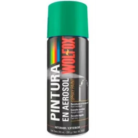  Pintura en Spray Verde Bosque 300ml Wolfox WF0689 3.813559 Pintura en Spray Verde Bosque 300ml Wolfox WF0689 Para uso en interi