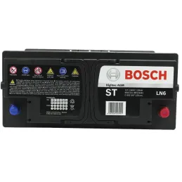 Bateria AGM Bosch 19Placas 60038+ LN6 105AH - + RC190m CCA950 39.3x17.5x19cm Bosch-Bateria AGM Bosch LN6 (60038+) 19Placas 105AH