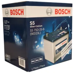 Bateria Automoviles Bosch 15Placas 90D23L 75AH + - RC125m CCA650 22.9x17.2x22.5cm Bosch-Bateria para Auto Bosch 90D23L de 15 Pla
