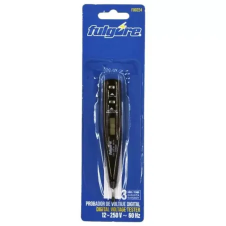  Probadores de Voltaje Digital Fulgore FU0224 4.40678 Probadores de Voltaje Digital Fulgore FU0224 Voltaje 12 - 250 V~ Tipo de v