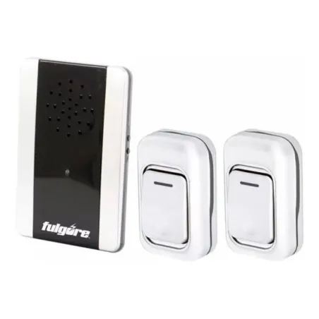  Timbre Inalambrico 100M 2Controles 1Campana a Baterias Fulgores FU1013 53.389831 Timbre Inalambrico 100M 2Controles 1Campana a 