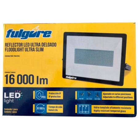 Reflector Led 100W UltraDelgado LuzDia para Exterior Fulgore FU1740