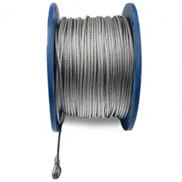 Cable de Acero 1/16" x450m 7x7Hilos Toolcraft TC5444 ToolCraft-Cable de Acero 1/16" x450m 7x7Hilos Toolcraft TC5444 Cable rígido