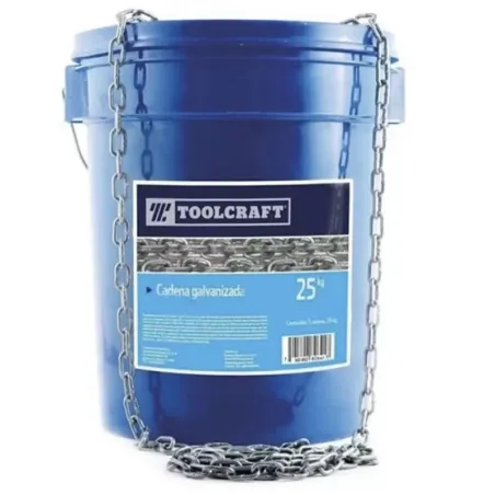 Cadena Galvanizada 1/2" Cubeta de 25KG Toolcraft TC1107 ToolCraft-Cadena Galvanizada 1/2" Cubeta de 25KG Toolcraft TC1107 -TC110