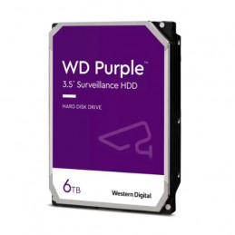 Disco duro Western Digital WD Purple, 6 TB, SATA 6.0 Gb/s, 256 MB Cache, 3.5"