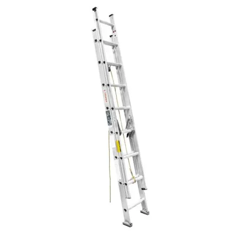 Escalera 16 Peldaños Telescopicas 150kg TipoIII P9kg Max4.6m Aluminio, Truper 16026