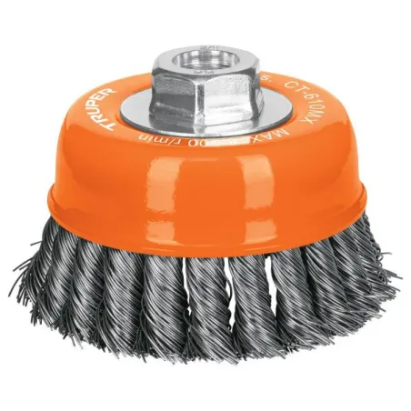  Cardas Copa 4" Trenzado Grueso M14 Truper 17532 21.186441 Cardas Copa 4" Trenzado Grueso M14 Truper 17532  Fabricadas de acero 