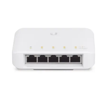 Switch UniFi USW-FLEX 5Port IP55 1 x PoE de entrada 802.3af/at/bt y 4 puertos PoE de salida 802.3af 491.525424 Switch UniFi USW