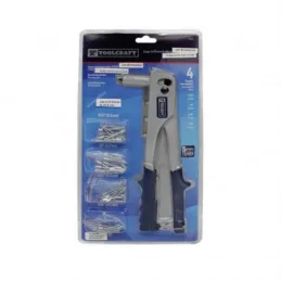 Remachadora Profesional 10" 4 Boquillas EnAluminio Inc 60Remaches Toolcraft TC0126 ToolCraft-Remachadora Profesional 10" 4 Boqui