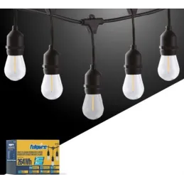  Focos 24 Lamparas en Serie 14.6Metros Incandescente Luces Vintage Fulgore FU1758 172.881356 Focos 24 Lamparas en Serie 14.6Metr