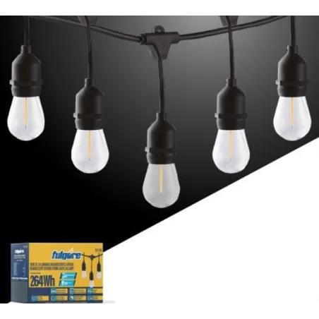  Focos 24 Lamparas en Serie 14.6Metros Incandescente Luces Vintage Fulgore FU1758 172.881356 Focos 24 Lamparas en Serie 14.6Metr