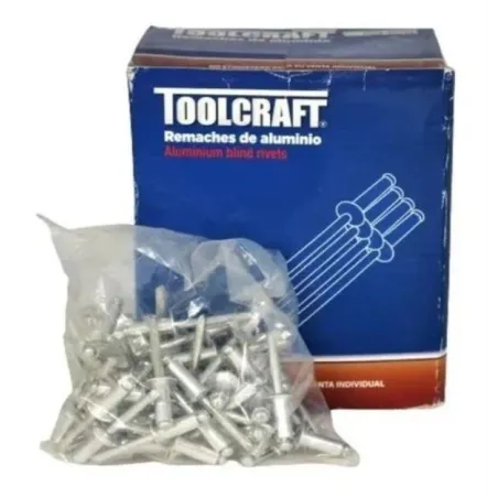 Remaches 1/8 x1/8" Caja100u Autoservicio AS42 Toolcraft TC1788 ToolCraft-Remaches 1/8 x1/8" Caja100u Autoservicio AS42 Toolcraft