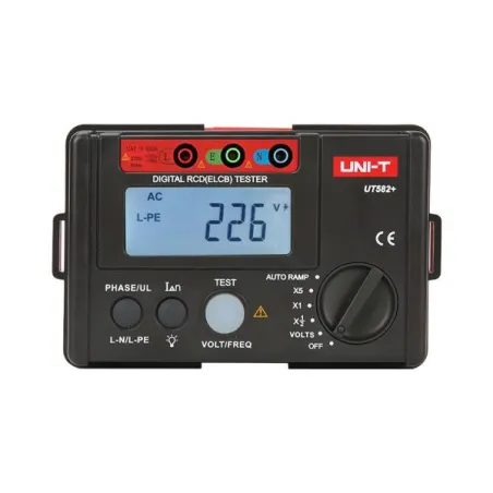  Probador Digital RCD ELCB 600V medidor de disyuntor de fugas UNI-T UT-582+ 498.305085 Probador Digital RCD ELCB 600V medidor de