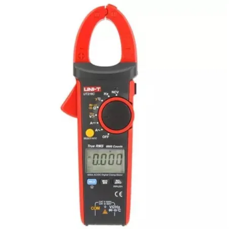  Pinza Amperimetrica Digital 600A True RMS AC NCV Temperatura UNI-T UT-216C 375.423729 Pinza Amperimetrica Digital 600A True RMS