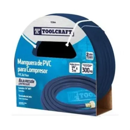 Manguera para compresoras 1/4" x10m Aire Baja Presion Toolcraft TC3045 ToolCraft-Manguera para compresoras 1/4" x10m Aire Baja P