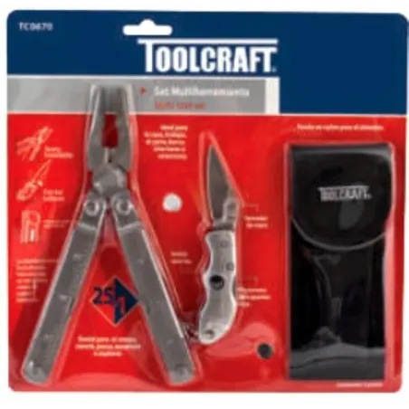  Alicates Multiherramientas 25 en 1 Set 3Piezas Toolcraft TC0670 27.118644 Multiherramientas 25 en 1 Set 3Piezas Toolcraft TC067