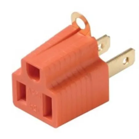 Enchufes Convertidora a TierraPolarizado Naranja H Fulgore FU0106 Fulgore-Enchufes Convertidora a TierraPolarizado Naranja H Ful