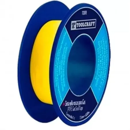  Teflon Cinta Sella Rosca 13mm x6.6m Para Gas Toolcraft TC1078 3.305085 Teflon Cinta Sella Rosca 13mm x6.6m Para Gas Toolcraft T