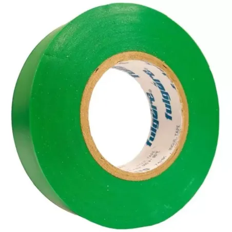 Cinta Aislante 19mm x18m Verde Fulgore FU0383