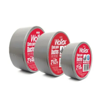  Cinta Ducte Tape 48mm x9m para Ductos Gris Wolfox WF0840 3.898305 Cinta Ducte Tape 48mm x9m para Ductos Gris Wolfox WF0840 WF08