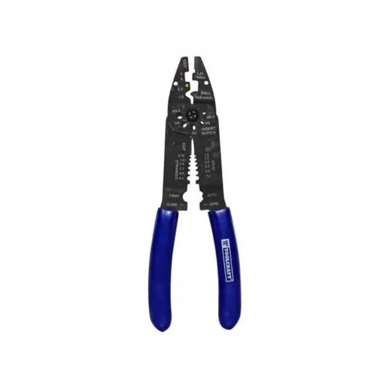 Alicate de Pelacables 9" corte y crimpado Toolcraft TC4617