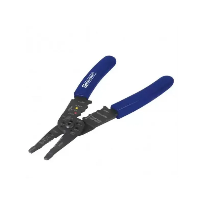 Alicate de Pelacables 8" corte y crimpado Toolcraft TC4618