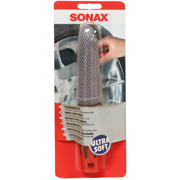 Esponja Cepillo Limpia Aros, Wheel Rim Brush, para limpieza de Aros y llantas, 417541 SONAX