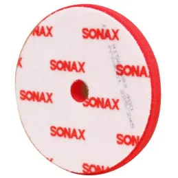Disco Esponja de Pulido Rojo 143mm Dual Action CutPad Duro Alto Abrasivo, Sonax 493.400 Sonax-Disco Esponja de Pulido Rojo 143mm