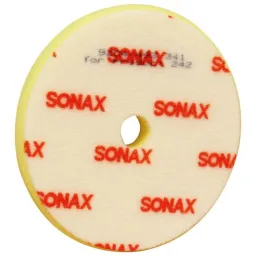 Disco Esponja de Pulido Amarillo 143mm FinishPad para Acabado, Sonax 493.341 Sonax-Disco Esponja de Pulido Amarillo 143mm Finish