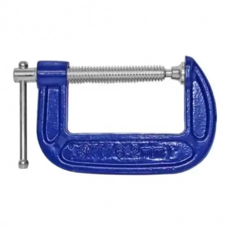 Prensas Nodular 3" TipoC Toolcraft TC1453 ToolCraft-Prensas Nodular 3" TipoC Toolcraft TC1453 Husillo maquinado con manija desli