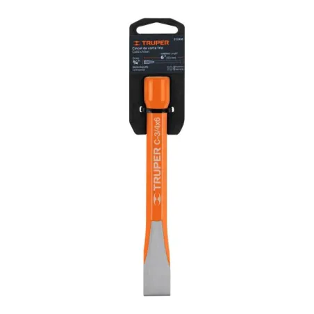  Cincel Plano 6" Cuña 3/4", Acero al cromo Vanadio, Cabeza grande, C-3/4X6 12139 Truper 7.033898 Cincel Plano 6" de Largo, Cuña 