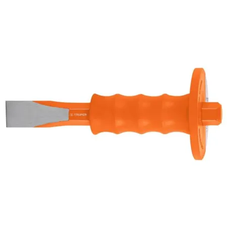  Cincel Plano 8" Cuña 1" con Grip, acero al cromo vanadio, protege la mano, C-1X8G 12276 Truper 17.79661 Cincel Plano de 8" de L