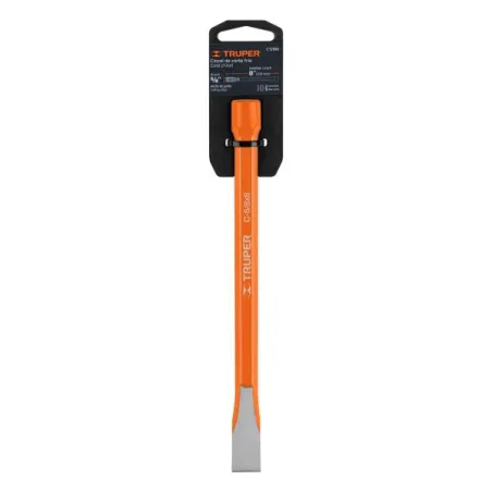  Cincel Plano 8" Cuña 5/8", Acero al cromo Vanadio, Cabeza grande, C-5/8X8 12130 Truper 6.779661 Cincel Plano 8" de Largo, Cuña 