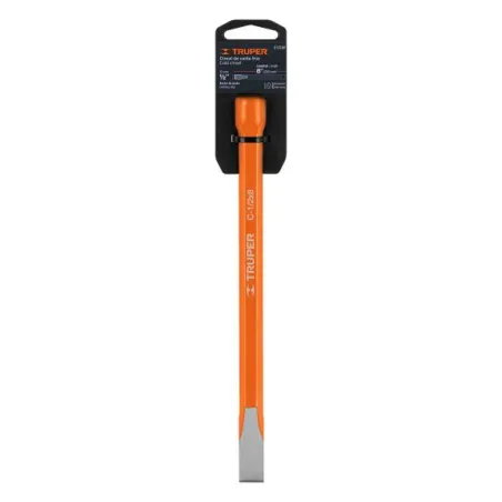  Cincel Plano 8" Cuña 1/2", Acero al cromo Vanadio, Cabeza grande, C-1/2X8 12118 Truper 6.610169 Cincel Plano 8" de Largo, Cuña 