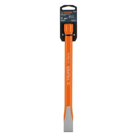  Cincel Plano 10" Cuña 7/8", Acero al cromo Vanadio, Cabeza grande, C-7/8X10 12154 Truper 13.559322 Cincel Plano 10" de Largo, C