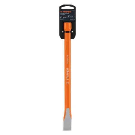  Cincel Plano 10" Cuña 3/4", Acero al cromo Vanadio, Cabeza grande, C-3/4X10 12145 Truper 9.067797 Cincel Plano 10" de Largo, Cu