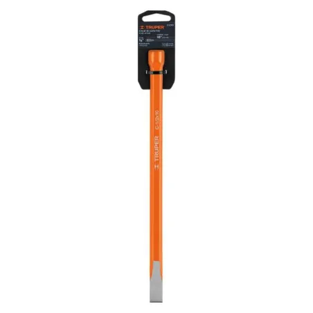  Cincel Plano 10" Cuña 1/2", Acero al cromo Vanadio, Cabeza grande, C-1/2X10 12121 Truper 7.79661 Cincel Plano 10" de Largo, Cuñ