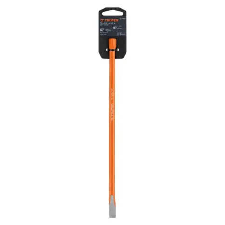  Cincel Plano 10" Cuña 3/8", Acero al cromo Vanadio, Cabeza grande, C-3/8X10 12112 Truper 6.101695 Cincel Plano 10" de Largo, Cu