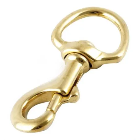  Mosqueton 4-7/8" ConDestorcedor x12Pzas Bandola Laton Toolcraft TC2566 196.610169 Mosqueton 4-7/8" ConDestorcedor Bandola Laton