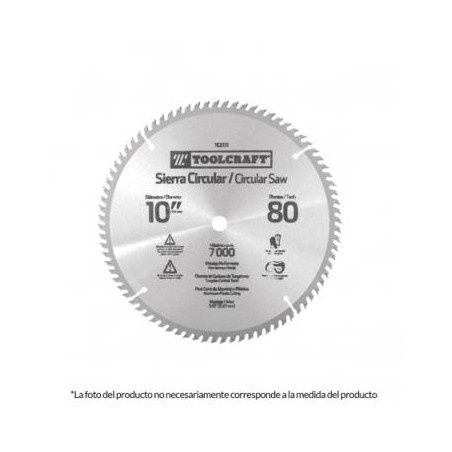 Disco de Sierra Circular de 12" x1" 60Dientes Toolcraft TC2336