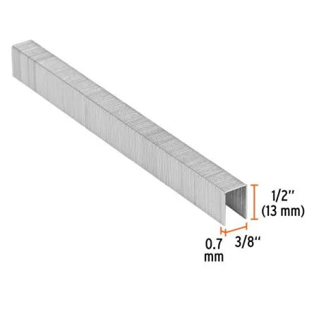  Grapas Corona 3/8" Calibre 22 L13mm Engrapadora Neumatica C5000u Truper 13245 10.254237 Grapas Corona 3/8" Calibre 22 L13mm Eng