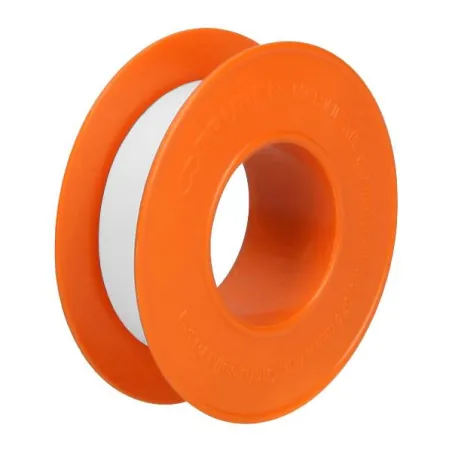  Teflon Sella Roscas 1/2" x7m E0.075mm Sellar y prevenir fugas Truper 12520 0.59322 Teflon Sella Roscas 7m Ancho 1/2" Espesor 0.